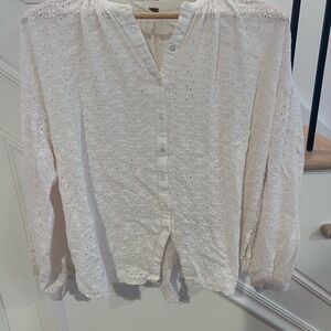 Free people Eyelet Blouse